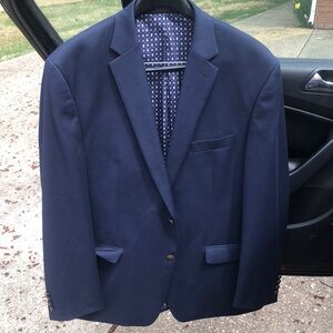 Navy Chaps men's suit coat blazer vintage 46r